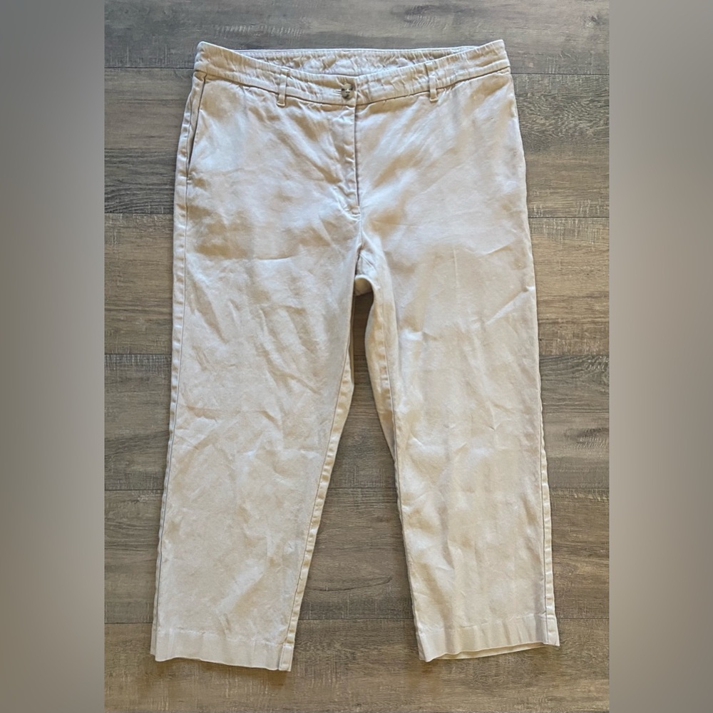 J. Jill Light Beige Cropped Pants